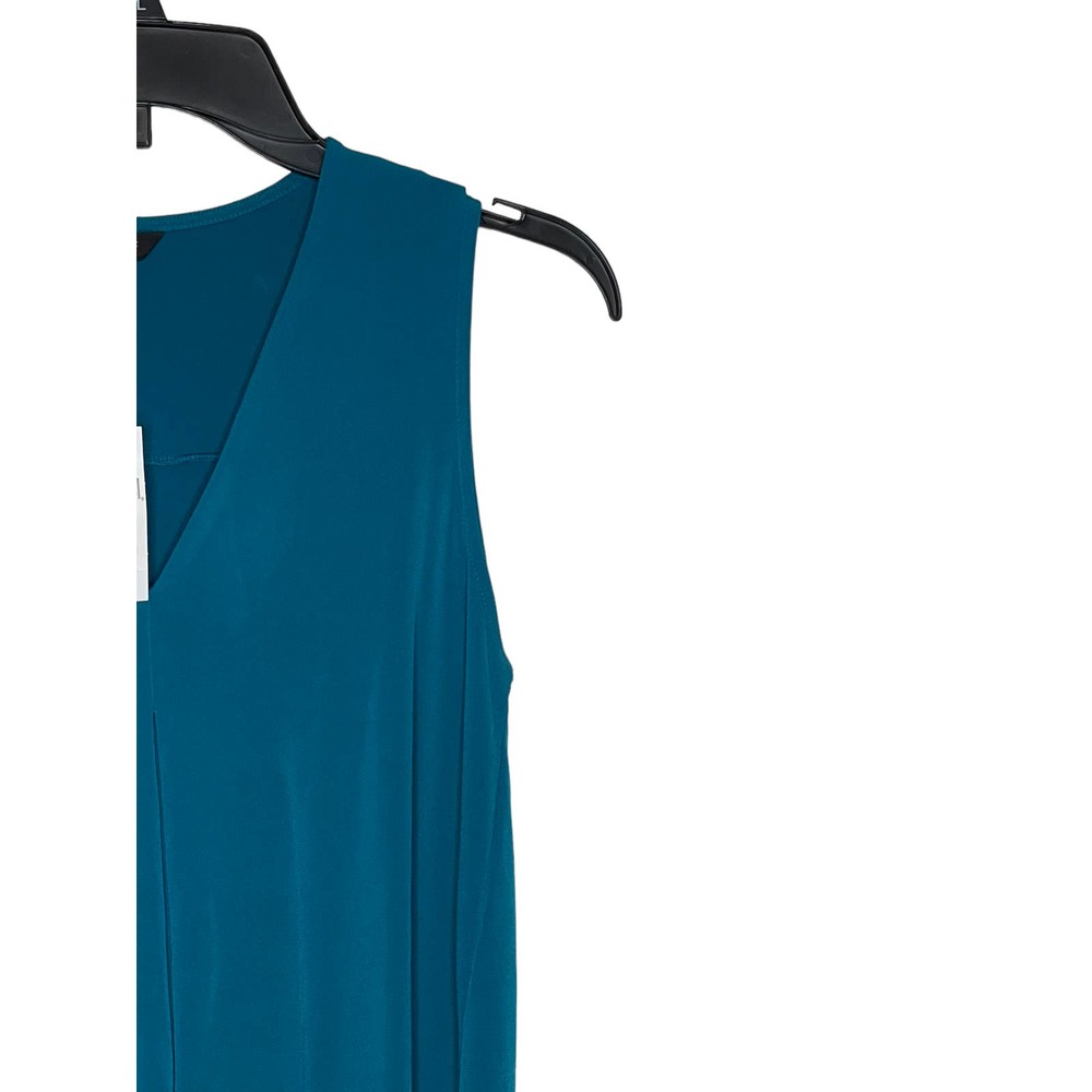 Banana Republic Women's Tank Top Teal V-neck Single-Pleat Shell Blue Sz. XS NWT - Picture 3 of 10